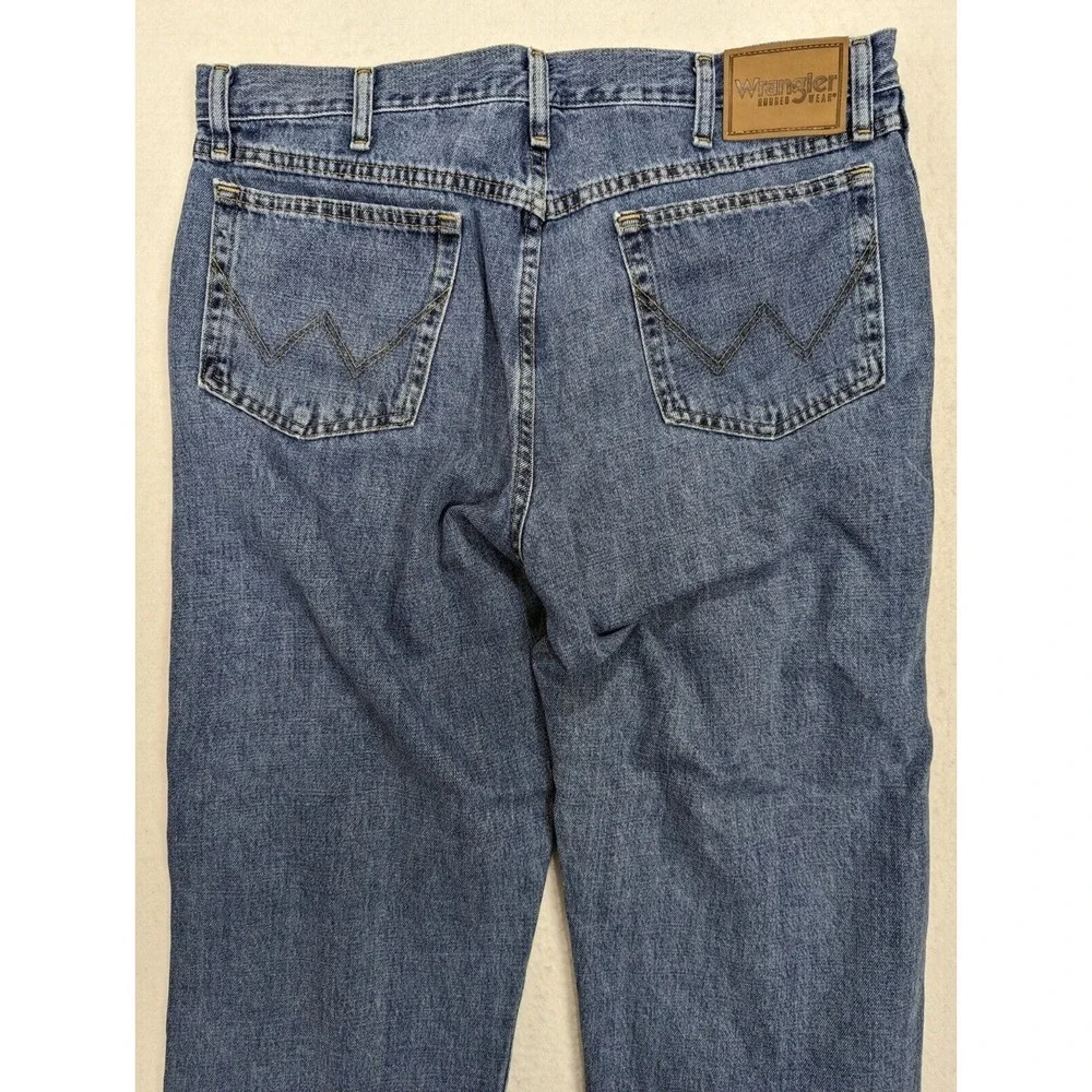 Wrangler Mens Jeans Size 36 x 30 Cotton Blue